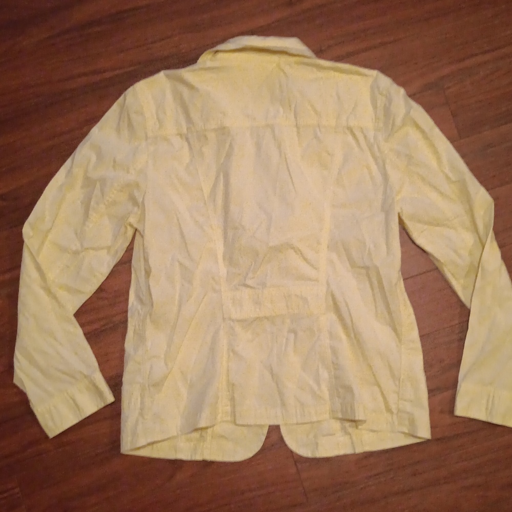 Chicos Euc Yellow Shacket - image 3